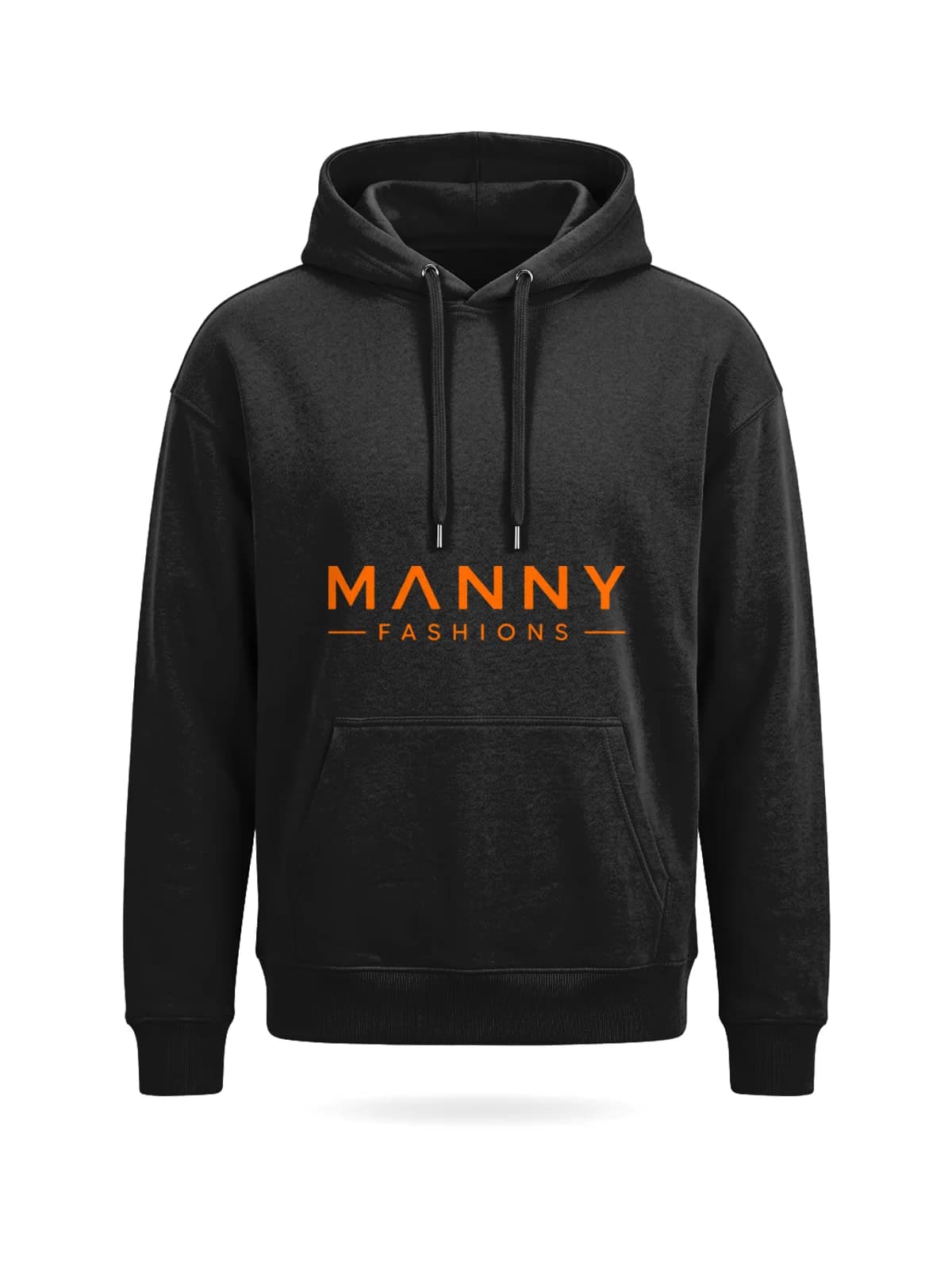 Manny Fashions Wordmark Hoodie Black, front