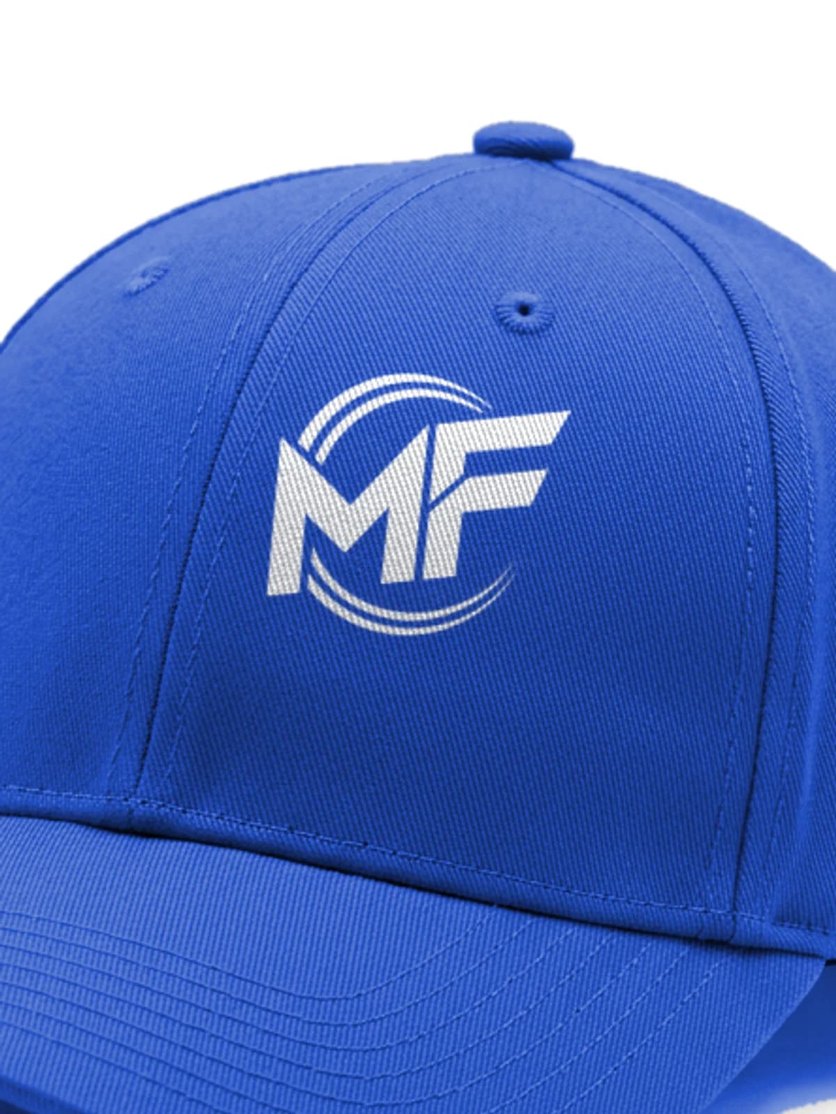 MF Cap Royal Blue, close-up