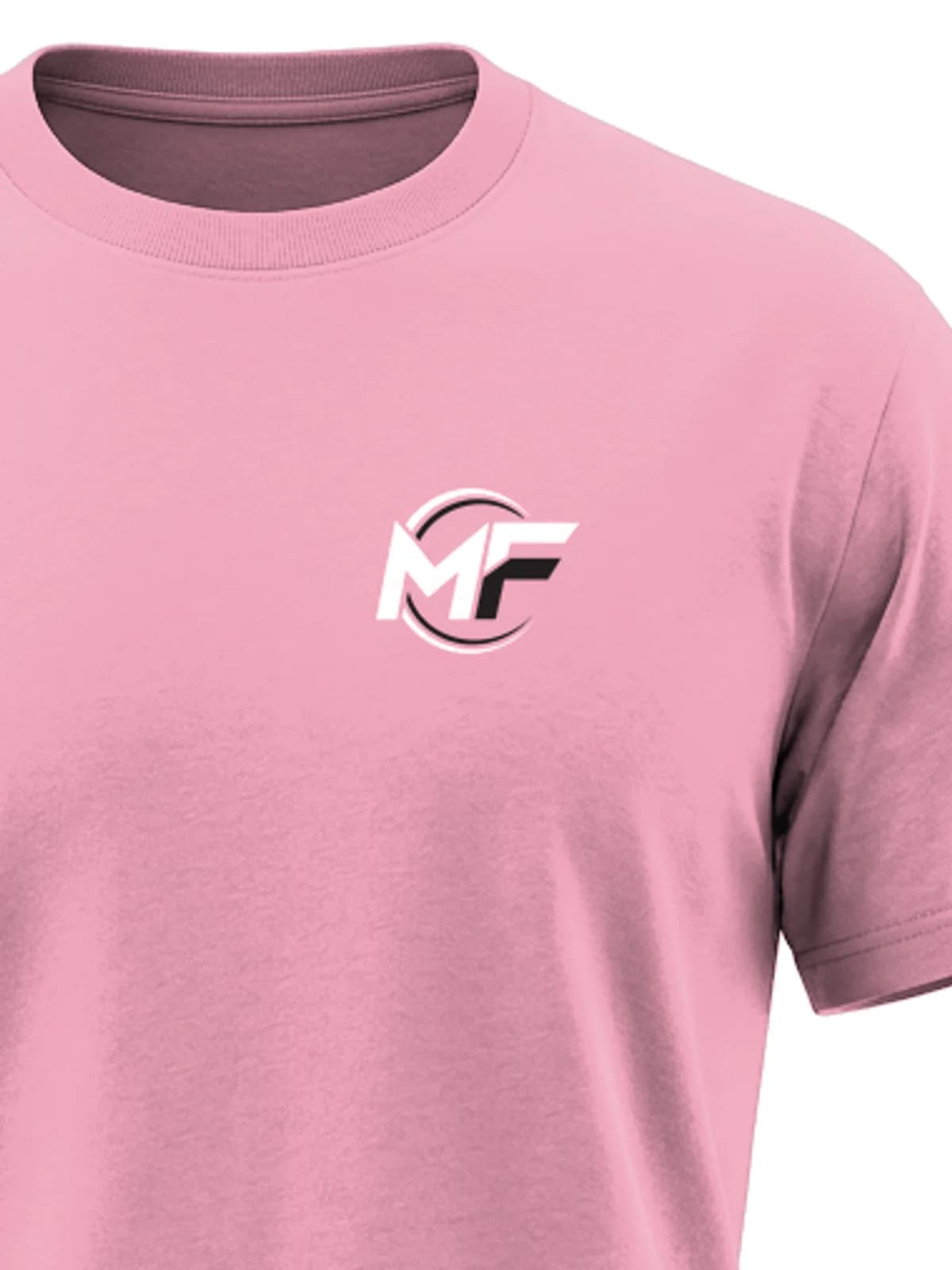 MF Logo Tee Pink, close-up