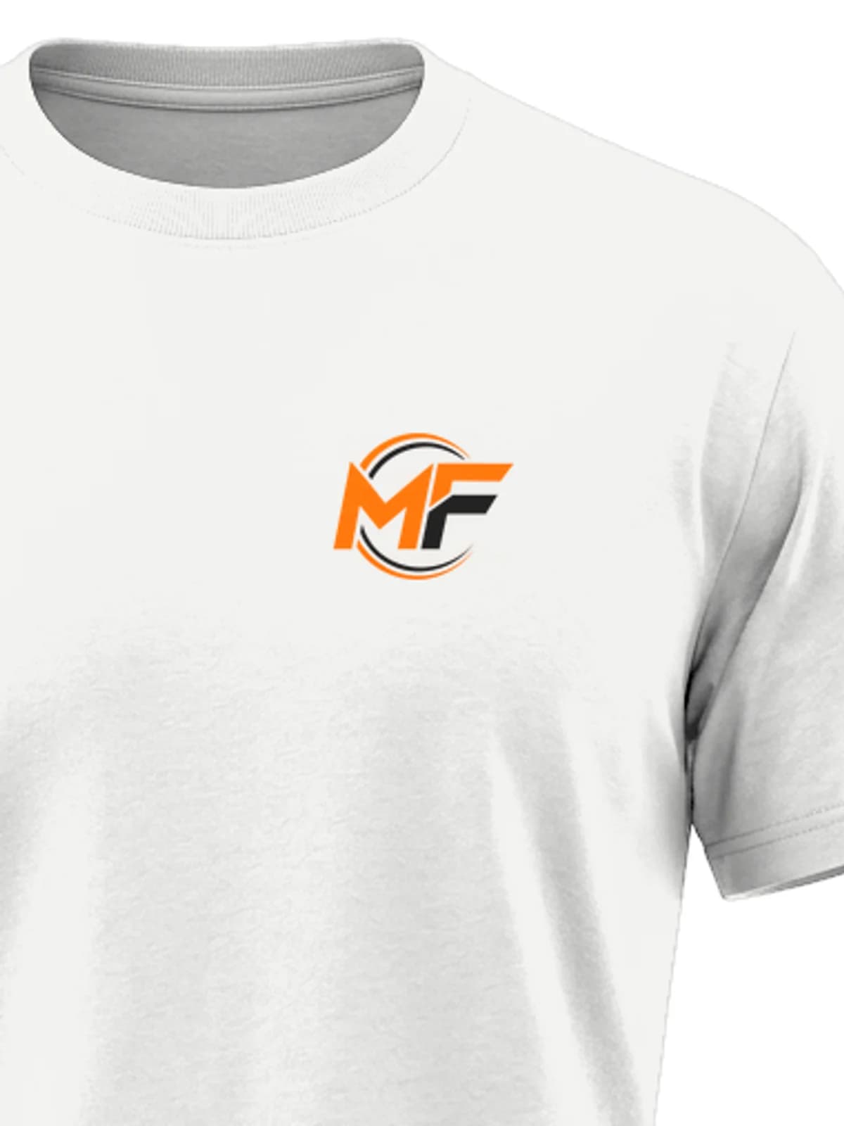 MF Logo Tee White, close-up